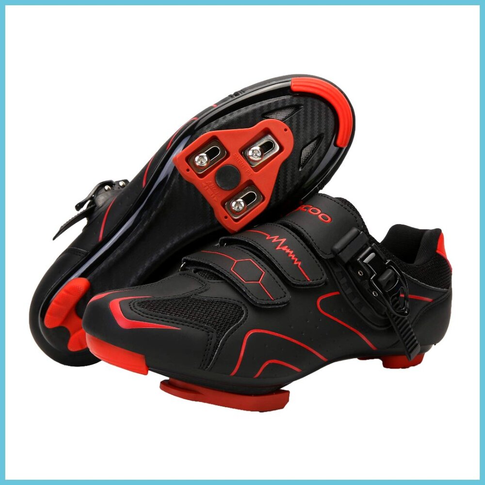 Cycling Shoes with Delta Cleats for Indoor and Road Bike Riding